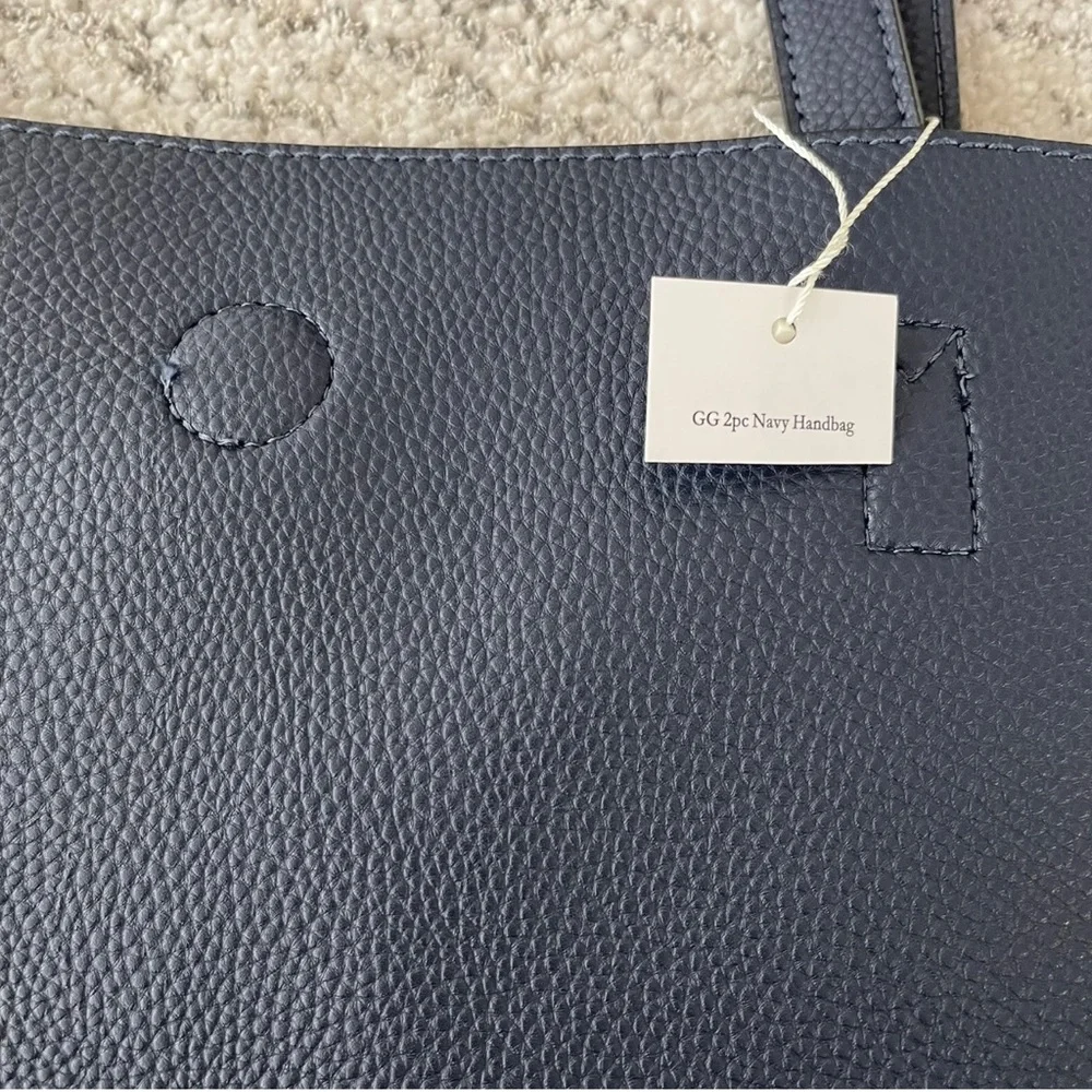 NAVY BLUE Vegan tote - Picture 8 of 12